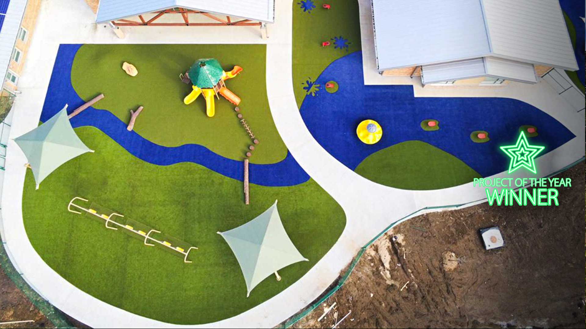 Kansas City School Gets Vibrant Playground Upgrade with Colored Artificial Turf