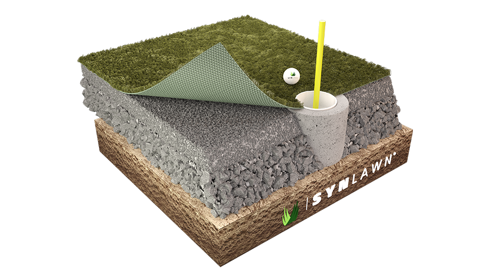 synlawn gold putting graphic