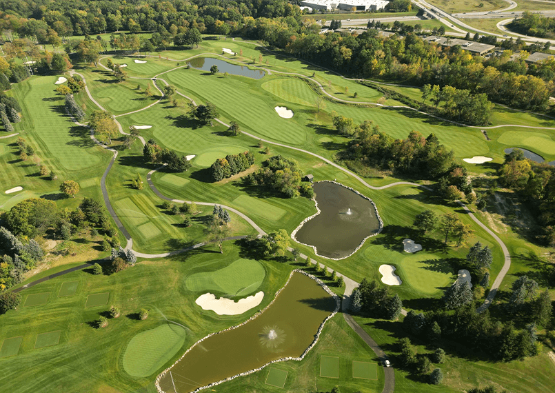 SYNLawn Golf Tee Boxes and Putting Greens at Saint Johns Resort Plymouth Michigan