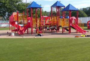 SYNLawn artificial grass playground area