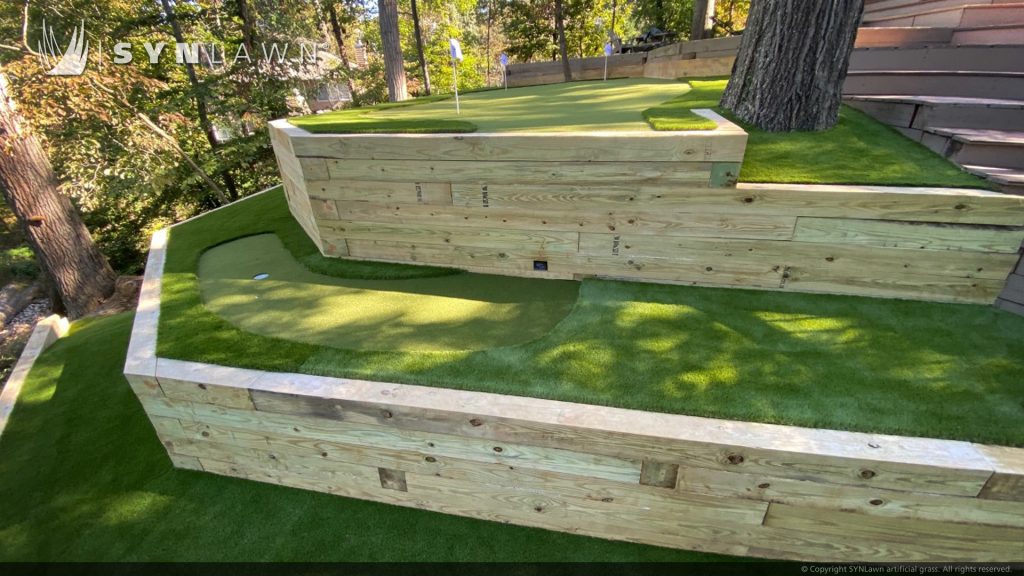 image of SYNLawn artificial grass at Hope Bliss D.C. Annapolis Chesapeake Bay Multi-Level Residential Putting Green