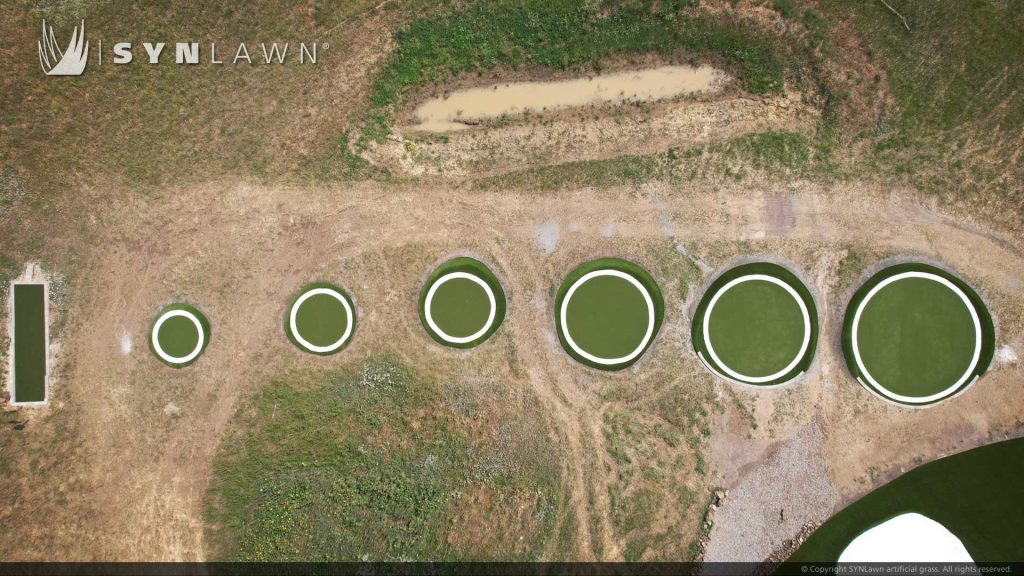SYNLawn Golf synthetic grass at Windy Way Ranch Golden Colorado