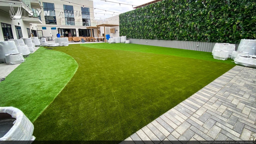 image of SYNLawn San Diego Hilton Hotel Monsaraz artificial grass Courtyard turf