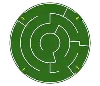 circle maze icon