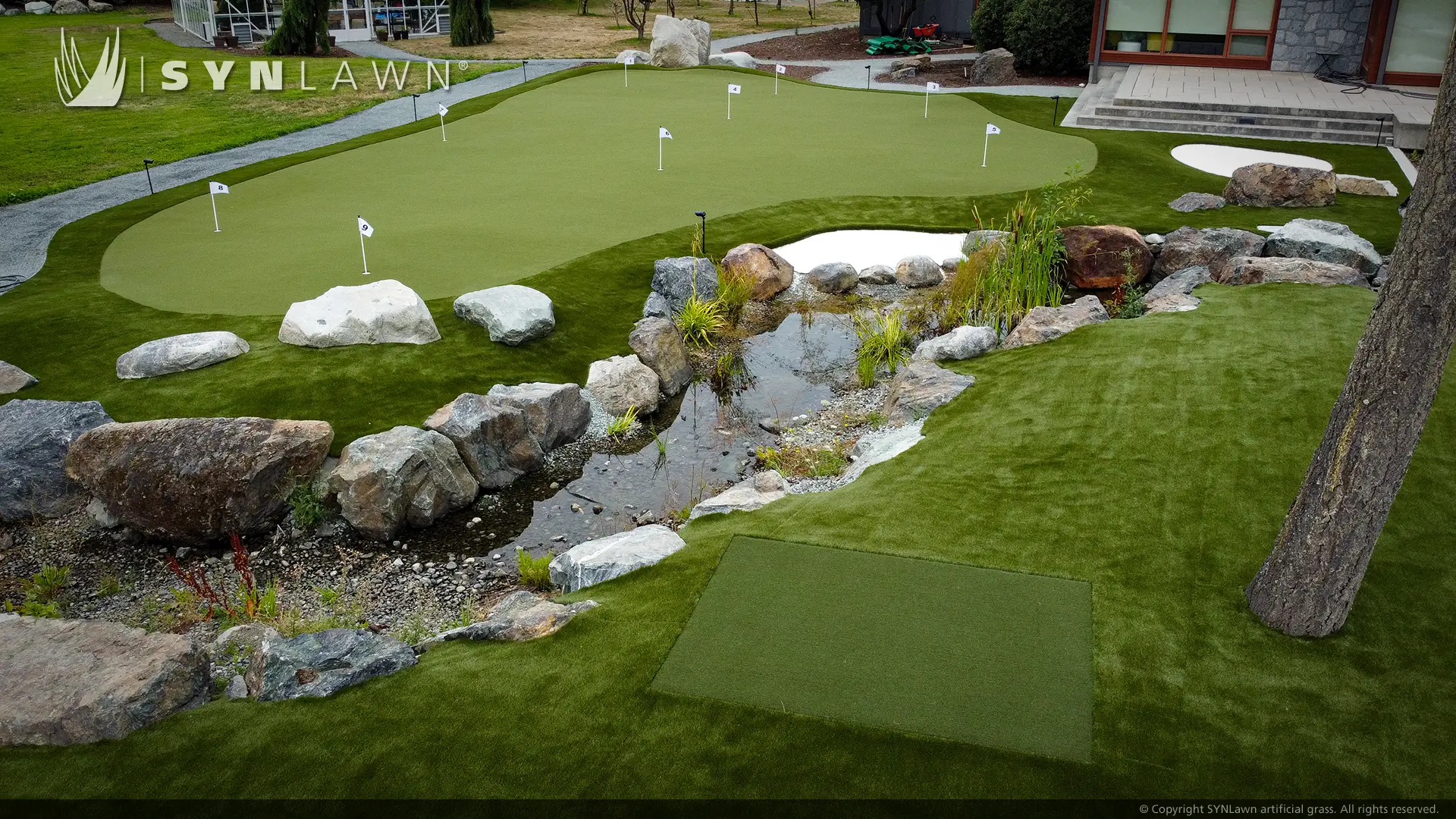 image of a SYNLawn golf custom putting green