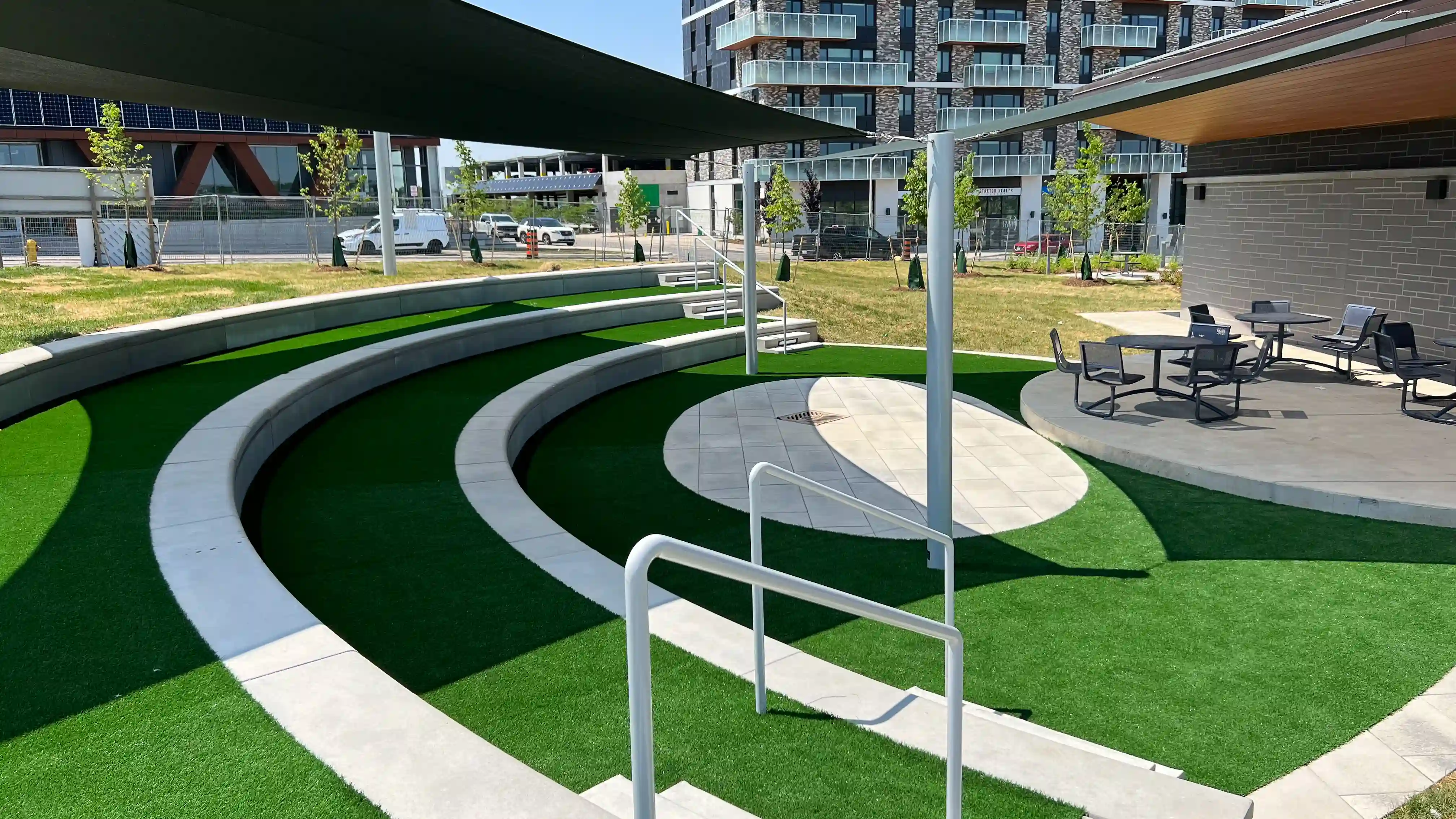 image of SYNLawn artificial grass at West 5 Amphitheater London Ontario Canada