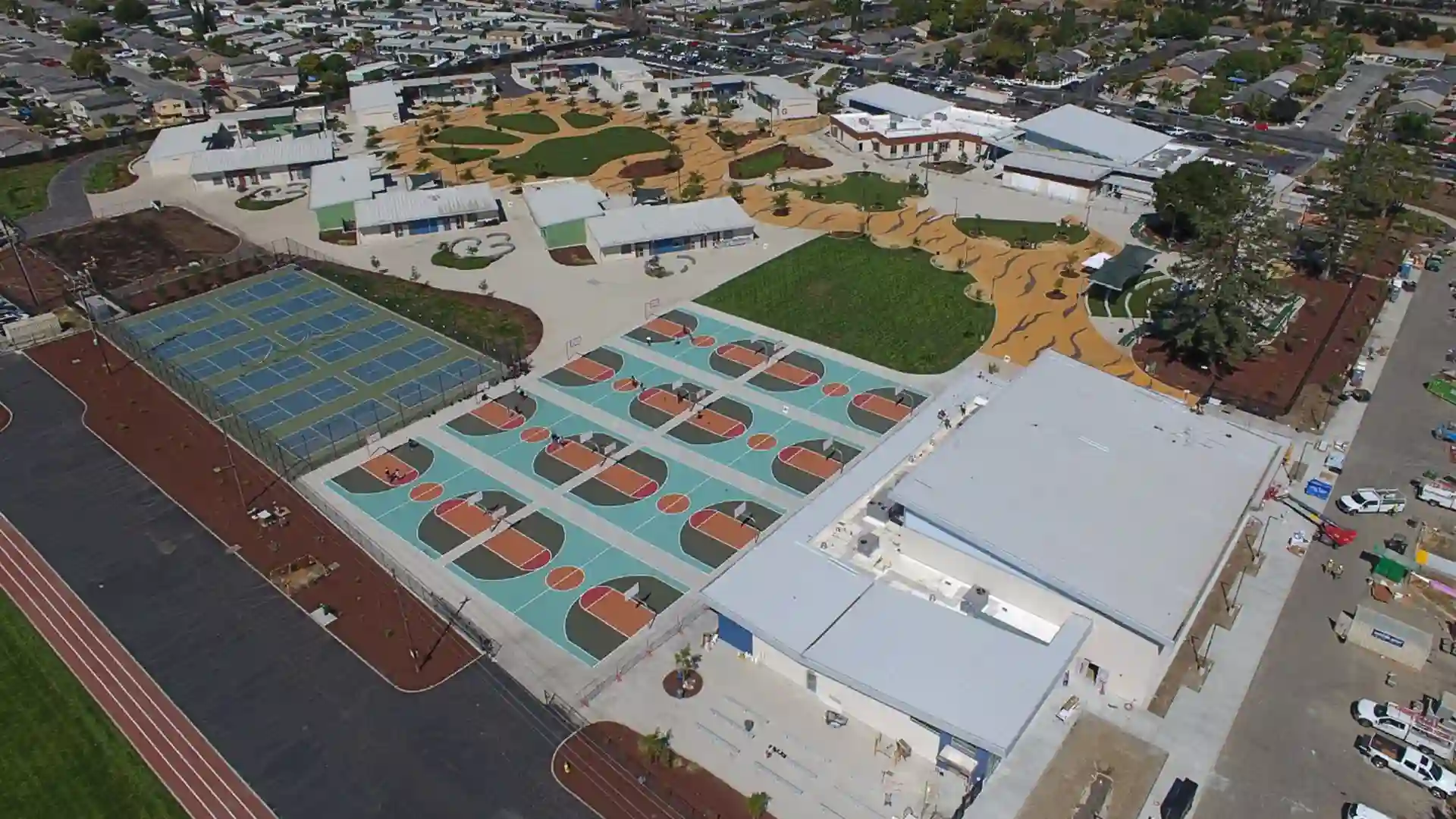 ariel view of south valley middle school