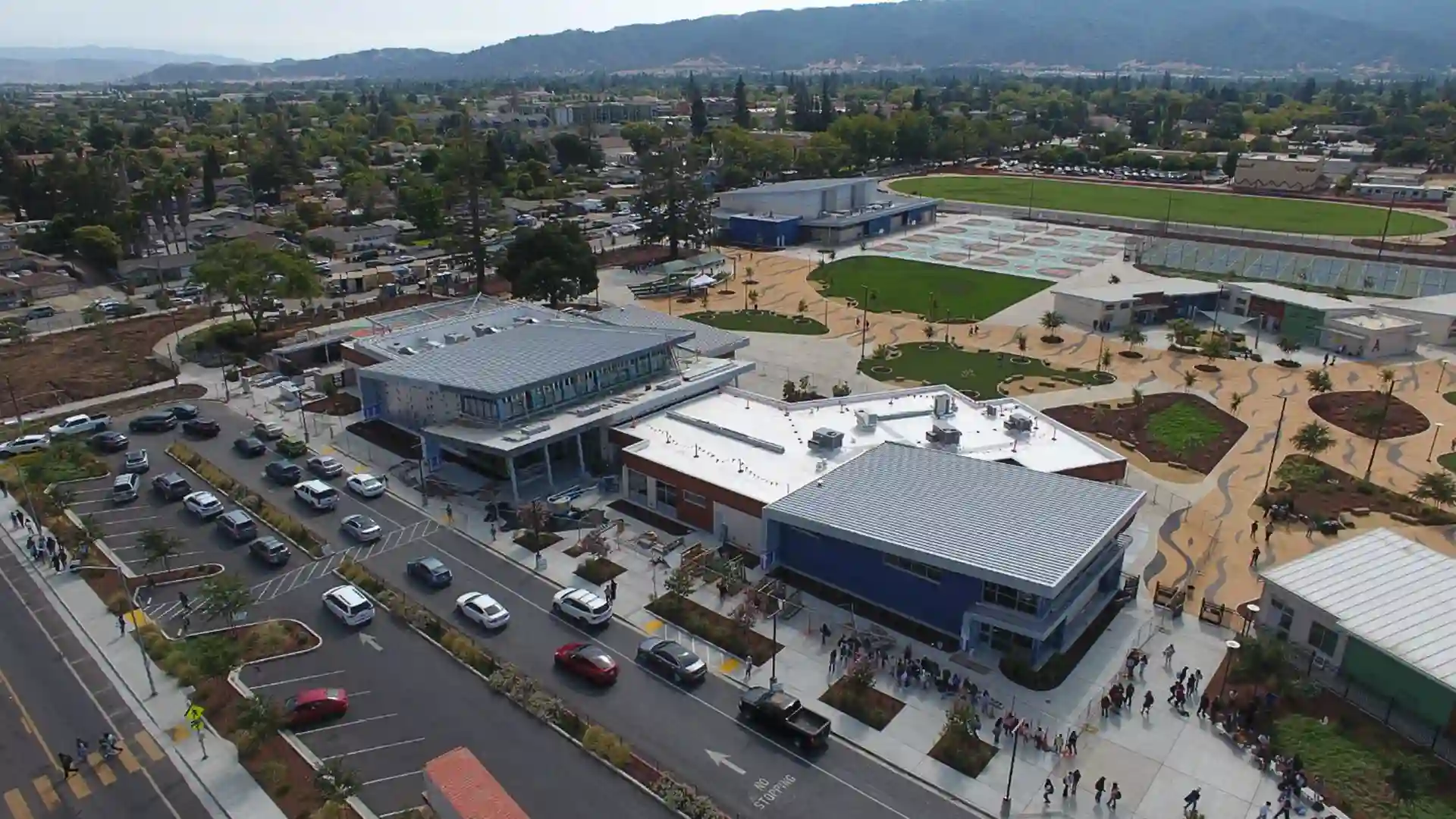 ariel view of south valley middle school